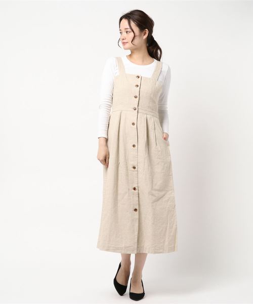 LOWRYS FARM（ローリーズファーム）の「マエボタンキャミワンピ　832230（ワンピース・レディース・ブラック/レッド/アイボリー・MEDIUM/LARGE）」の15枚目の写真