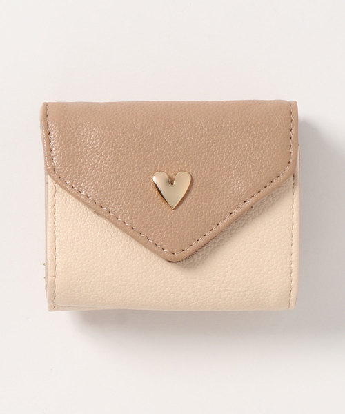 Heather(ヘザー)の「ハートミツオリサイフ 832084(財布・レディース・ヘザーグレー/ブラック/レッド・FREE)」の3枚目の写真