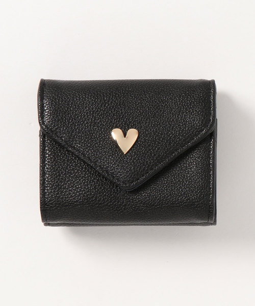 Heather(ヘザー)の「ハートミツオリサイフ 832084(財布・レディース・ヘザーグレー/ブラック/レッド・FREE)」の2枚目の写真
