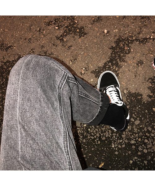 MASONPRINCE（メイソンプリンス）の「【MASONPRINCE】ヴィンテージ加工 色落ち テーパード デニムパンツ（デニムパンツ・メンズ・ブラック/ブルー・S/M/L/XL/XS）」の22枚目の写真