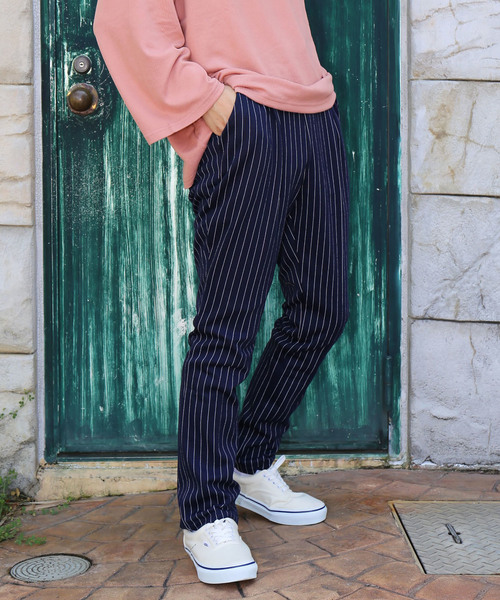 revertical(リバーティカル)の「メンズテーパードパンツ ポンチ素材 ストライプ柄 ストレッチパンツ(その他パンツ・メンズ・ネイビー×ホワイト/グレー/ネイビー/ブラック×ホワイト/ブラック/グレー系その他・XL/M/L)」の20枚目の写真
