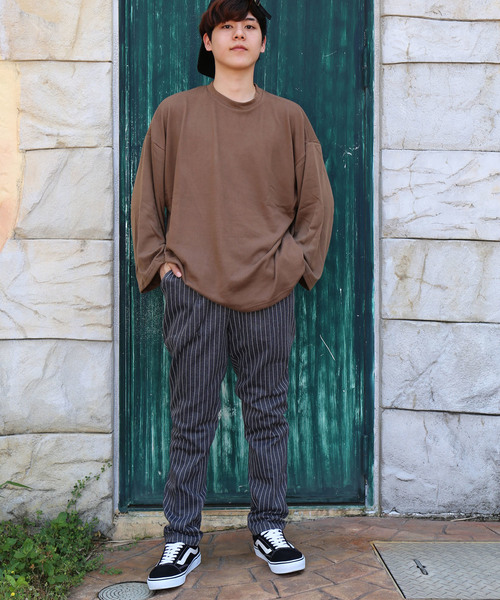 revertical(リバーティカル)の「メンズテーパードパンツ ポンチ素材 ストライプ柄 ストレッチパンツ(その他パンツ・メンズ・ネイビー×ホワイト/グレー/ネイビー/ブラック×ホワイト/ブラック/グレー系その他・XL/M/L)」の14枚目の写真