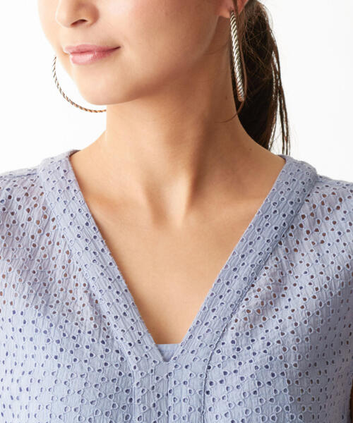 NE QUITTEZ PAS!（ヌキテパ）の「【完全別注】ne quittez pas × EMMEL REFINES カットワーク ロングワンピース / ヌキテパ　（ワンピース・レディース・ライトブルー/ピンク/ライム・FREE）」の16枚目の写真