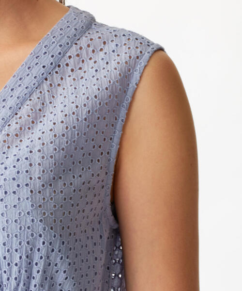 NE QUITTEZ PAS!（ヌキテパ）の「【完全別注】ne quittez pas × EMMEL REFINES カットワーク ロングワンピース / ヌキテパ　（ワンピース・レディース・ライトブルー/ピンク/ライム・FREE）」の17枚目の写真