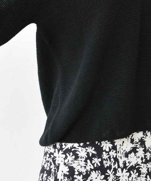 DouDou（ドゥドゥ）の「袖ボリュームVプルオーバー（ニット/セーター・レディース・ベージュ/ブラック/ブラウン・FREE）」の15枚目の写真