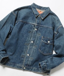 orSlow（オアスロウ）の「orslow/オアスロウ TYPE1 40'S PLEATED FRONT BLOUSE USED WASH デニムジャケット 2026年春夏（デニムジャケット）」