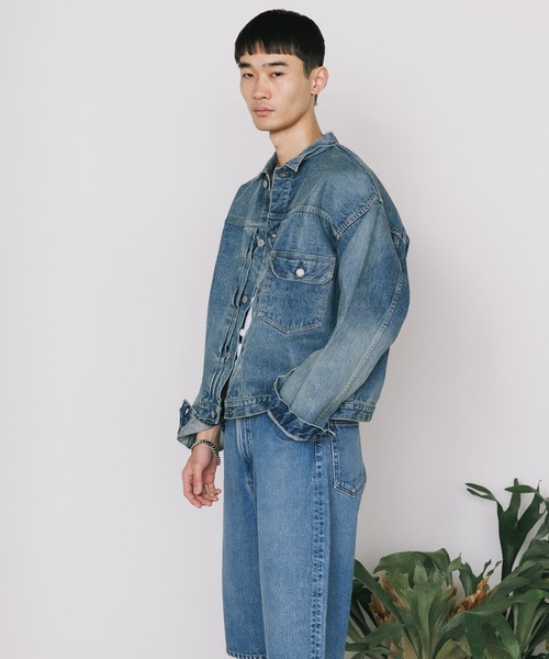 セール】orslow/オアスロウ TYPE1 40'S PLEATED FRONT BLOUSE