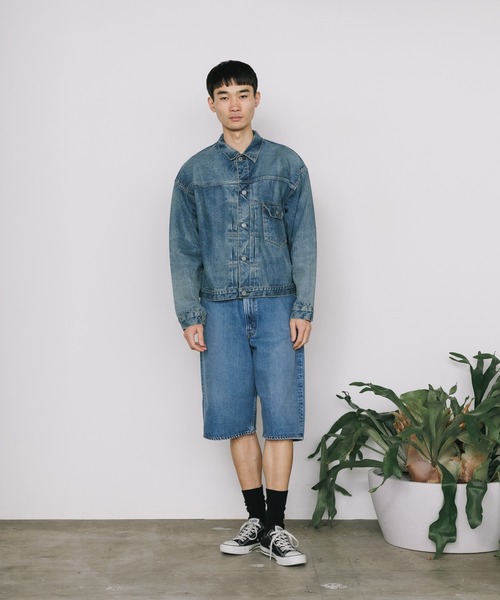 orSlow（オアスロウ）の「orslow/オアスロウ TYPE1 40'S PLEATED FRONT BLOUSE USED WASH デニムジャケット 2026年春夏（デニムジャケット・メンズ・インディゴブルー/ブルー・4/2/3）」の9枚目の写真