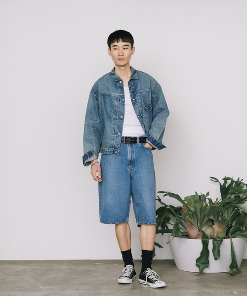 orSlow（オアスロウ）の「orslow/オアスロウ TYPE1 40'S PLEATED FRONT BLOUSE USED WASH デニムジャケット 2026年春夏（デニムジャケット・メンズ・インディゴブルー/ブルー・4/2/3）」の12枚目の写真