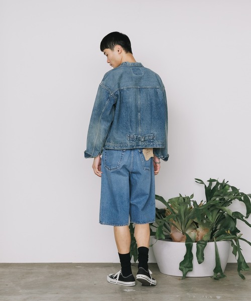 orSlow（オアスロウ）の「orslow/オアスロウ TYPE1 40'S PLEATED FRONT BLOUSE USED WASH デニムジャケット 2026年春夏（デニムジャケット・メンズ・インディゴブルー/ブルー・4/2/3）」の16枚目の写真