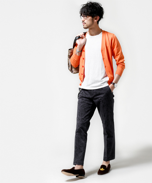 NANO universe（ナノユニバース）の「テイパードクロップドPT（スラックス・メンズ・ベージュ/カーキ/チャコール・44/46/48/50）」の15枚目の写真