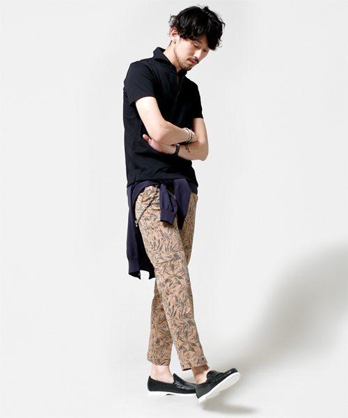 NANO universe（ナノユニバース）の「テイパードクロップドPT（スラックス・メンズ・ベージュ/カーキ/チャコール・44/46/48/50）」の10枚目の写真