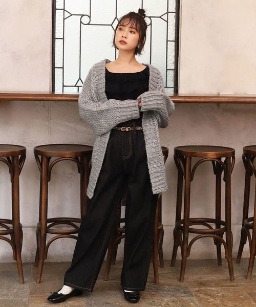 one after another NICE CLAUP(ワンアフターアナザーナイスクラップ)の「フリルティアードブラウス(シャツ/ブラウス・レディース・ブラック/オフホワイト/ミント・FREE)」の22枚目の写真