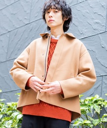 WEGO | WEGO/ニットメルトンショートステンカラージャケット(ブルゾン)