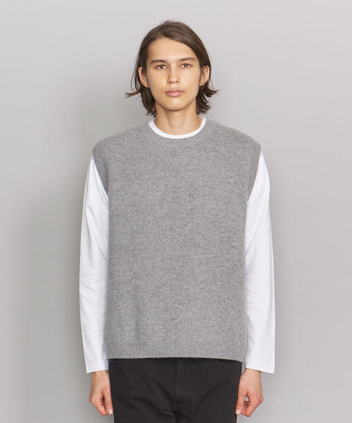 BEAUTY&YOUTH UNITED ARROWS（ビューティーアンドユースユナイテッドアローズ）の「BY ウール ナイロン ベスト（ベスト・メンズ・ブラック/ピンク/グレー・MEDIUM/SMALL/X-LARGE/LARGE）」の19枚目の写真