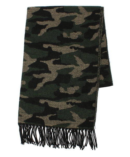 WEGO（ウィゴー）の「WEGO/カモフラストール（ストール/ショール・メンズ・カーキ/ネイビー・FREE）」の8枚目の写真