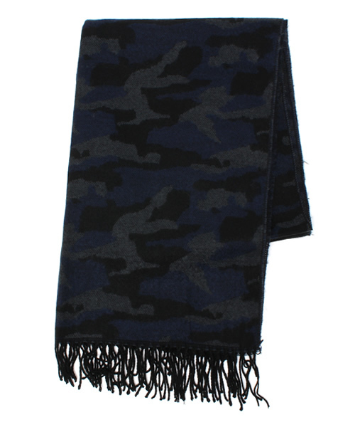 WEGO（ウィゴー）の「WEGO/カモフラストール（ストール/ショール・メンズ・カーキ/ネイビー・FREE）」の9枚目の写真