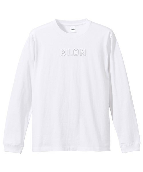 KLON(クローン)の「KLON LONG T FRAME LOGO WHITE(Tシャツ/カットソー・レディース・ホワイト・SMALL/MEDIUM/LARGE/X-LARGE/XX-LARGE)」の2枚目の写真