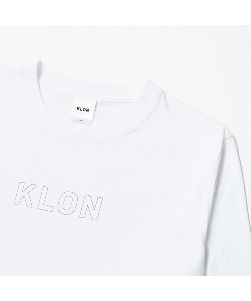 KLON(クローン)の「KLON LONG T FRAME LOGO WHITE(Tシャツ/カットソー・レディース・ホワイト・SMALL/MEDIUM/LARGE/X-LARGE/XX-LARGE)」の3枚目の写真
