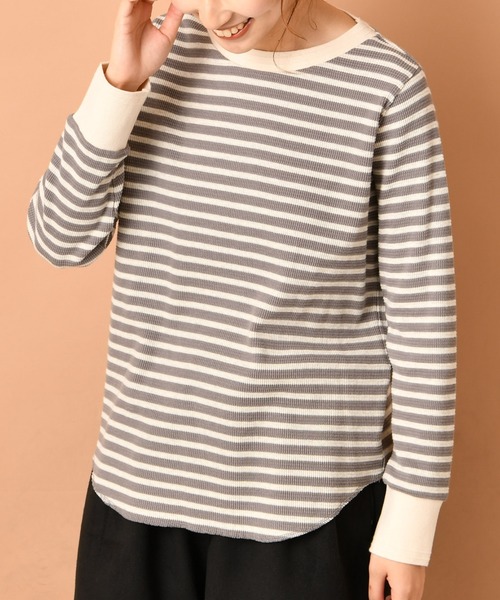 PUAL CE CIN(ピュアルセシン)の「ボーダークルーネックプルオーバー(Tシャツ/カットソー・レディース・その他1/その他2/その他3/その他4/その他5・FREE)」の5枚目の写真