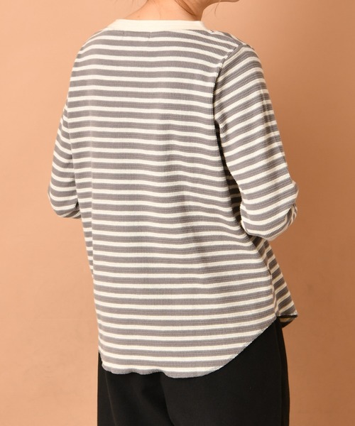 PUAL CE CIN(ピュアルセシン)の「ボーダークルーネックプルオーバー(Tシャツ/カットソー・レディース・その他1/その他2/その他3/その他4/その他5・FREE)」の8枚目の写真