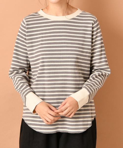 PUAL CE CIN(ピュアルセシン)の「ボーダークルーネックプルオーバー(Tシャツ/カットソー・レディース・その他1/その他2/その他3/その他4/その他5・FREE)」の12枚目の写真