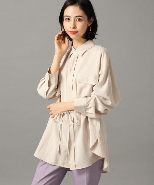 LOWRYS FARM（ローリーズファーム）の「テンセルＣＰＯシャツ　869350（シャツ/ブラウス・レディース・ブルー/グリーン/アイボリー/チャコールグレー・FREE）」の11枚目の写真