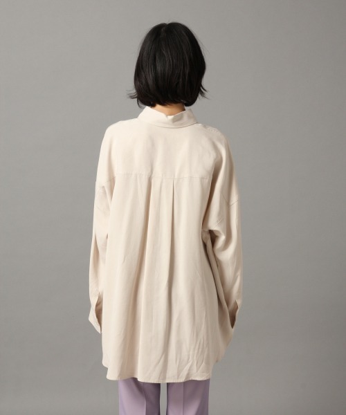 LOWRYS FARM（ローリーズファーム）の「テンセルＣＰＯシャツ　869350（シャツ/ブラウス・レディース・ブルー/グリーン/アイボリー/チャコールグレー・FREE）」の14枚目の写真