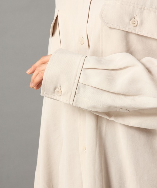 LOWRYS FARM（ローリーズファーム）の「テンセルＣＰＯシャツ　869350（シャツ/ブラウス・レディース・ブルー/グリーン/アイボリー/チャコールグレー・FREE）」の18枚目の写真