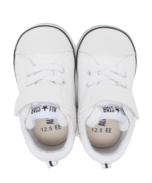 CONVERSE（コンバース）の「MINI ALL STAR/ミニ オールスター（スニーカー・キッズ・ホワイト・14cm/13.5㎝/12.5cm/15cm/13cm/14.5㎝/12cm）」の2枚目の写真