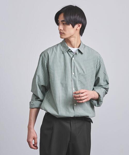 UNITED ARROWS（ユナイテッドアローズ）の「＜UNITED ARROWS＞ コットン リヨセル チェック レギュラーカラー（シャツ/ブラウス・メンズ・ケリー/ブラウン・SMALL/X-LARGE/MEDIUM/LARGE）」の6枚目の写真