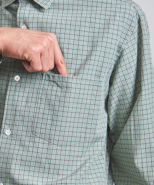UNITED ARROWS（ユナイテッドアローズ）の「＜UNITED ARROWS＞ コットン リヨセル チェック レギュラーカラー（シャツ/ブラウス・メンズ・ケリー/ブラウン・SMALL/X-LARGE/MEDIUM/LARGE）」の11枚目の写真
