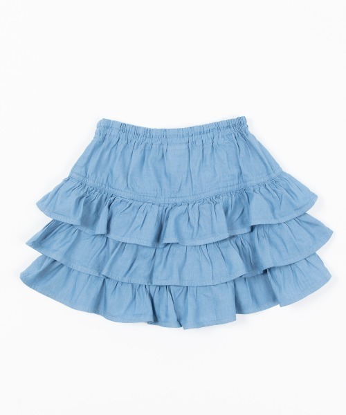 trois lapins kp（トロワラパンケーピー）の「キュートなフリルがいっぱいのキュロット(140-150cm)（その他パンツ・キッズ・ネイビー/サックスブルー・150cm/140cm）」の6枚目の写真