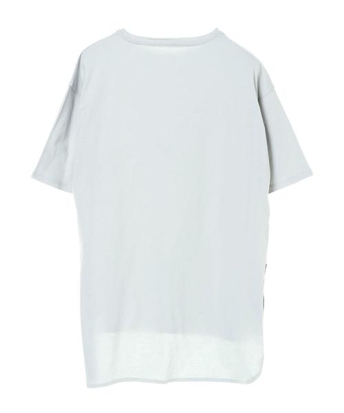 AMERICAN HOLIC（アメリカンホリック）の「前後差スクエアカットチュニック（Tシャツ/カットソー・レディース・オフホワイト/チャコールグレー/ベージュ/サックスブルー・FREE）」の16枚目の写真