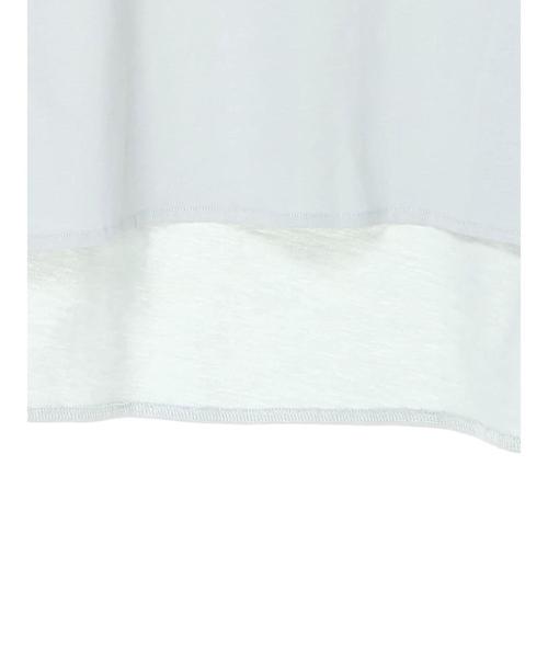 AMERICAN HOLIC（アメリカンホリック）の「前後差スクエアカットチュニック（Tシャツ/カットソー・レディース・オフホワイト/チャコールグレー/ベージュ/サックスブルー・FREE）」の19枚目の写真