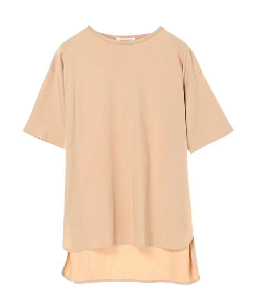 AMERICAN HOLIC（アメリカンホリック）の「前後差スクエアカットチュニック（Tシャツ/カットソー・レディース・オフホワイト/チャコールグレー/ベージュ/サックスブルー・FREE）」の22枚目の写真