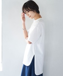 AMERICAN HOLIC | 前後差スクエアカットチュニック(Tシャツ/カットソー)