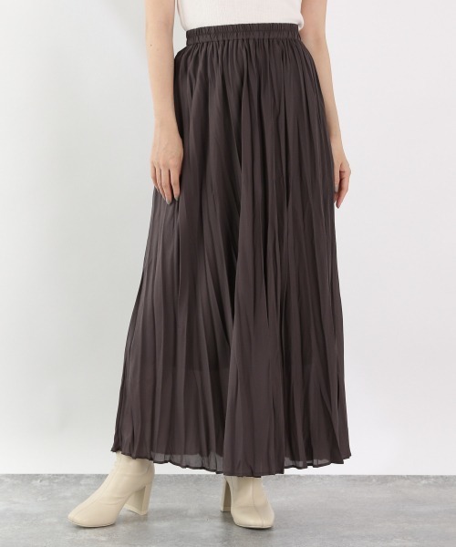 LOWRYS FARM（ローリーズファーム）の「ベビーシャイニースカート　893366（スカート・レディース・チャコールグレー/グリーン/アイボリー/ピンク系その他・FREE）」の3枚目の写真