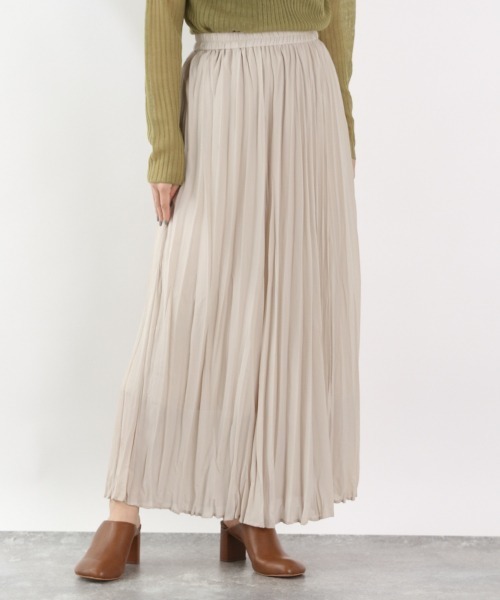 LOWRYS FARM（ローリーズファーム）の「ベビーシャイニースカート　893366（スカート・レディース・チャコールグレー/グリーン/アイボリー/ピンク系その他・FREE）」の2枚目の写真