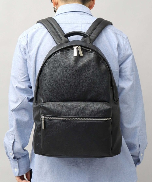 REGiSTA（レジスタ）の「選べる2素材 フェイクレザー デイパック（スムース・シボ）（バックパック/リュック・メンズ・ブラック/ブラック系その他・FREE）」の17枚目の写真