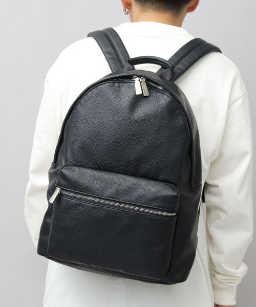 REGiSTA（レジスタ）の「選べる2素材 フェイクレザー デイパック（スムース・シボ）（バックパック/リュック・メンズ・ブラック/ブラック系その他・FREE）」の20枚目の写真