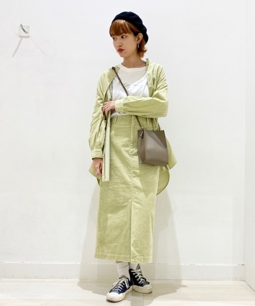 GLOBAL WORK(グローバルワーク)の「コーデュロイスカート/889136(スカート・レディース・ベージュ/アイボリー/クリアブルー/クリアイエロー/スミクロ/グリーン系その他4・SMALL/MEDIUM/LARGE)」の11枚目の写真