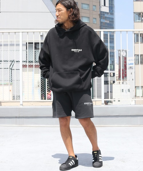 FOG ESSENTIALS（エフオージーエッセンシャルズ）の「FOG ESSENTIALS/エッセンシャルズ FOG 1POINT SWEAT HOODIE スウェットプルパーカー ビッグシルエット ストリート 裏起毛（パーカー・メンズ・ブラック/クリーム/ヘザーグレー/ミント・S/L/M/XL）」の13枚目の写真