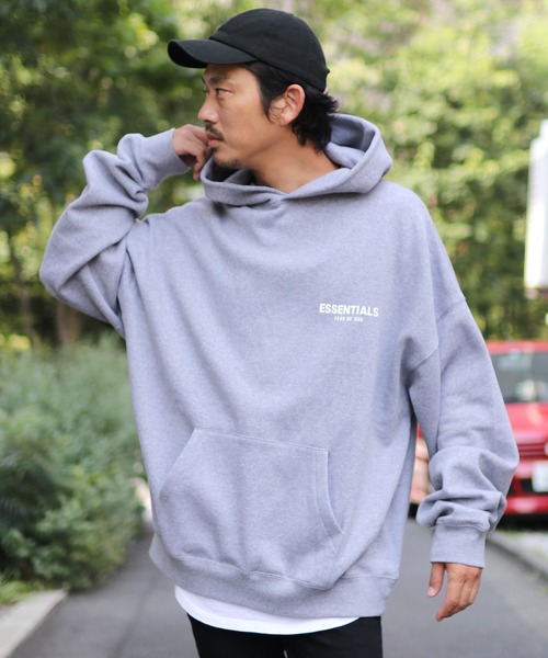 FOG ESSENTIALS（エフオージーエッセンシャルズ）の「FOG ESSENTIALS/エッセンシャルズ FOG 1POINT SWEAT HOODIE スウェットプルパーカー ビッグシルエット ストリート 裏起毛（パーカー・メンズ・ブラック/クリーム/ヘザーグレー/ミント・S/L/M/XL）」の14枚目の写真