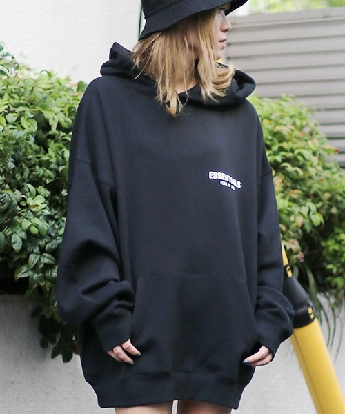 FOG ESSENTIALS（エフオージーエッセンシャルズ）の「FOG ESSENTIALS/エッセンシャルズ FOG 1POINT SWEAT HOODIE スウェットプルパーカー ビッグシルエット ストリート 裏起毛（パーカー・メンズ・ブラック/クリーム/ヘザーグレー/ミント・S/L/M/XL）」の16枚目の写真