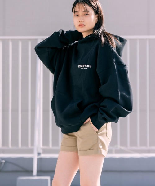 FOG ESSENTIALS（エフオージーエッセンシャルズ）の「FOG ESSENTIALS/エッセンシャルズ FOG 1POINT SWEAT HOODIE スウェットプルパーカー ビッグシルエット ストリート 裏起毛（パーカー・メンズ・ブラック/クリーム/ヘザーグレー/ミント・S/L/M/XL）」の18枚目の写真