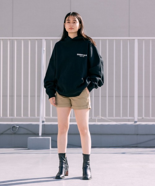 FOG ESSENTIALS（エフオージーエッセンシャルズ）の「FOG ESSENTIALS/エッセンシャルズ FOG 1POINT SWEAT HOODIE スウェットプルパーカー ビッグシルエット ストリート 裏起毛（パーカー・メンズ・ブラック/クリーム/ヘザーグレー/ミント・S/L/M/XL）」の20枚目の写真