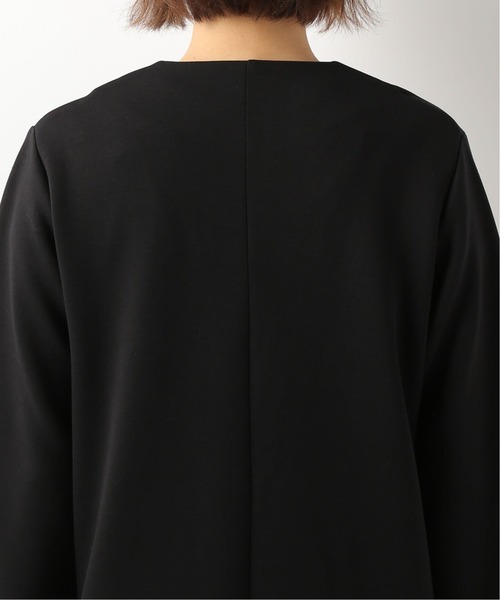 Simplicite（サンプリシテ）の「ダンボールノーカラーコート◆（ノーカラーコート・レディース・ブラック/ブラウン/ベージュ・FREE）」の9枚目の写真