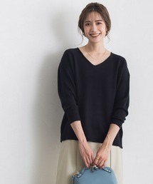 Vネックオーバーサイズニット