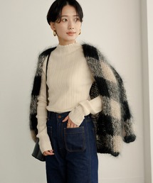 ADAM ET ROPE' | ランダムリブタートルネック(ニット/セーター)